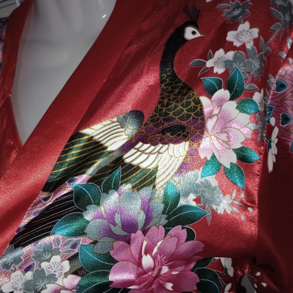 Red chemise and robe set - Picture 9 of 10